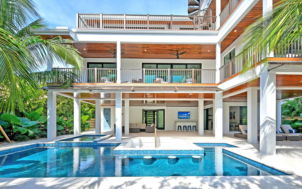 EBG home handover, completed barrier island residence
